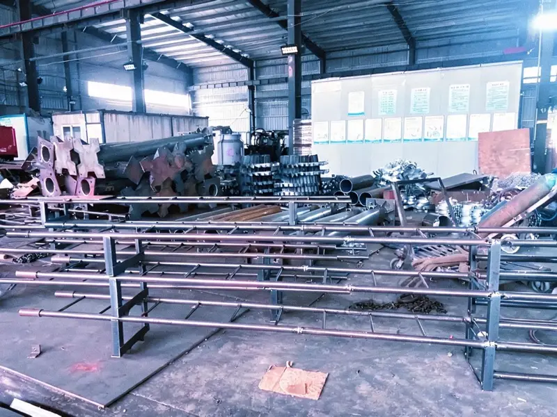 Producción de estructuras metálicas en la planta Dengtai