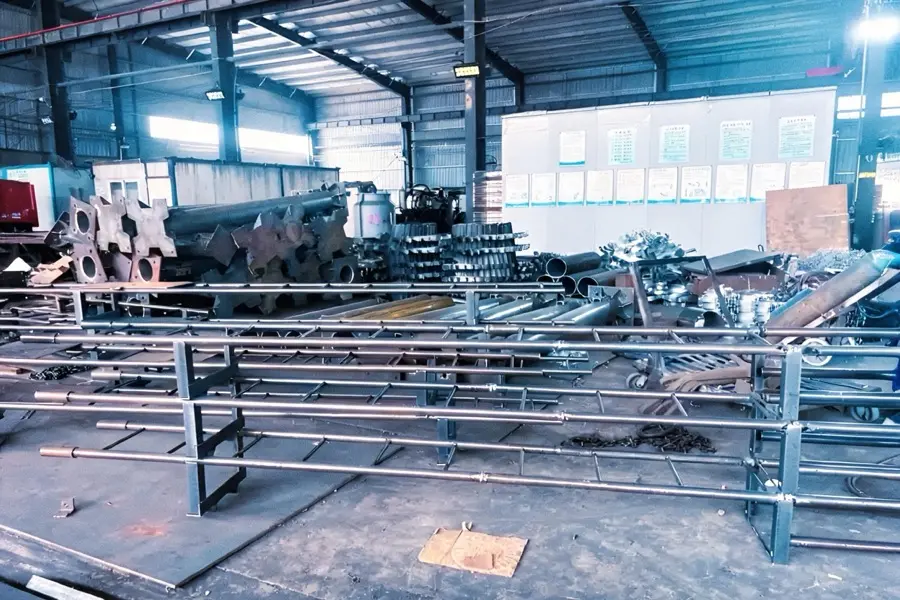 Estructuras de acero en la planta de producción de Dengtai